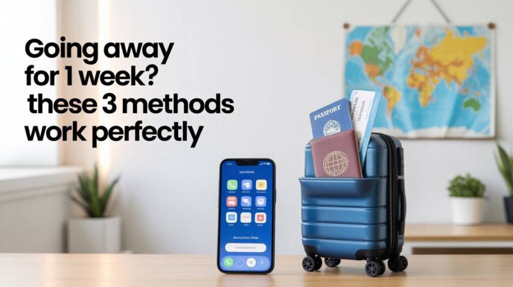 Going Away for 1 Week? These 3 Methods Work Perfectly