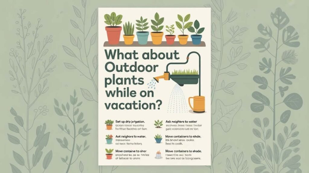 What About Outdoor Plants While on Vacation