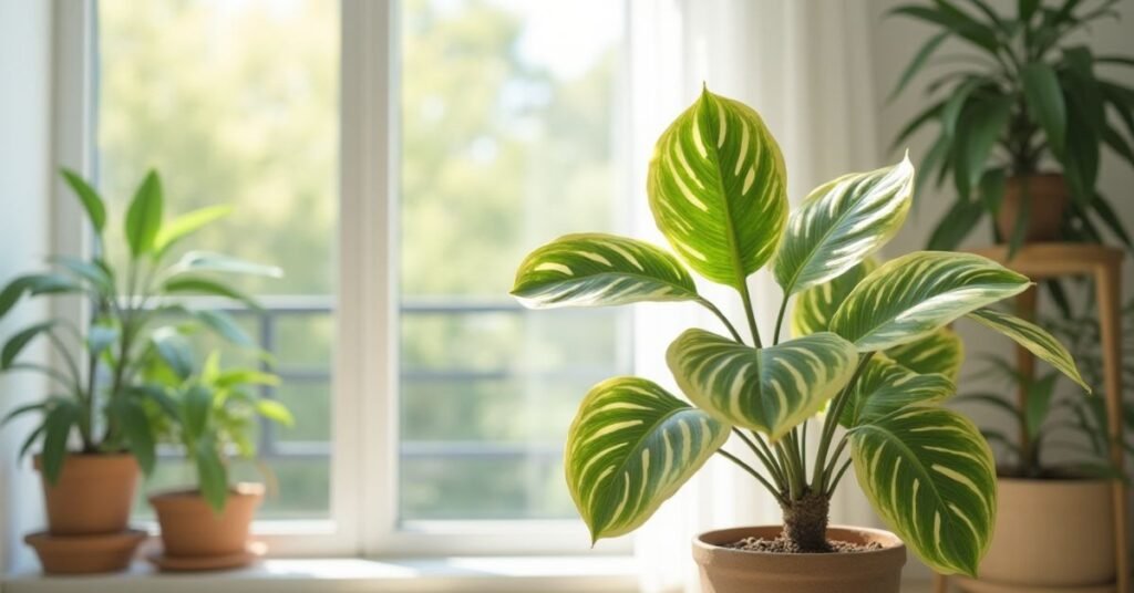variegated rubber plant