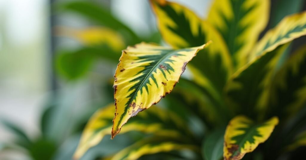 variegated rubber plant