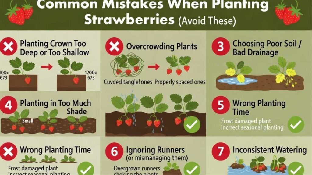 Common Mistakes When Planting Strawberries (Avoid These)