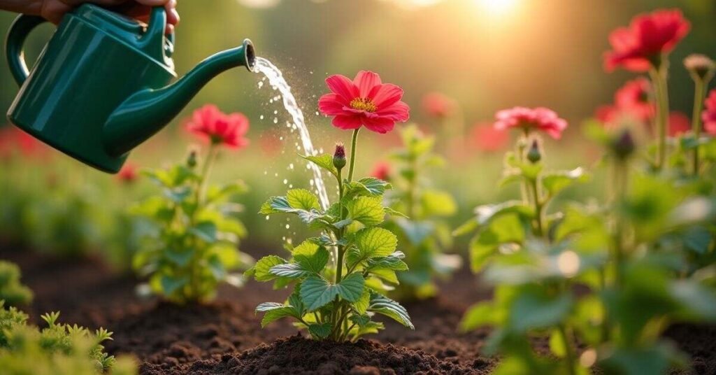 red flower plant