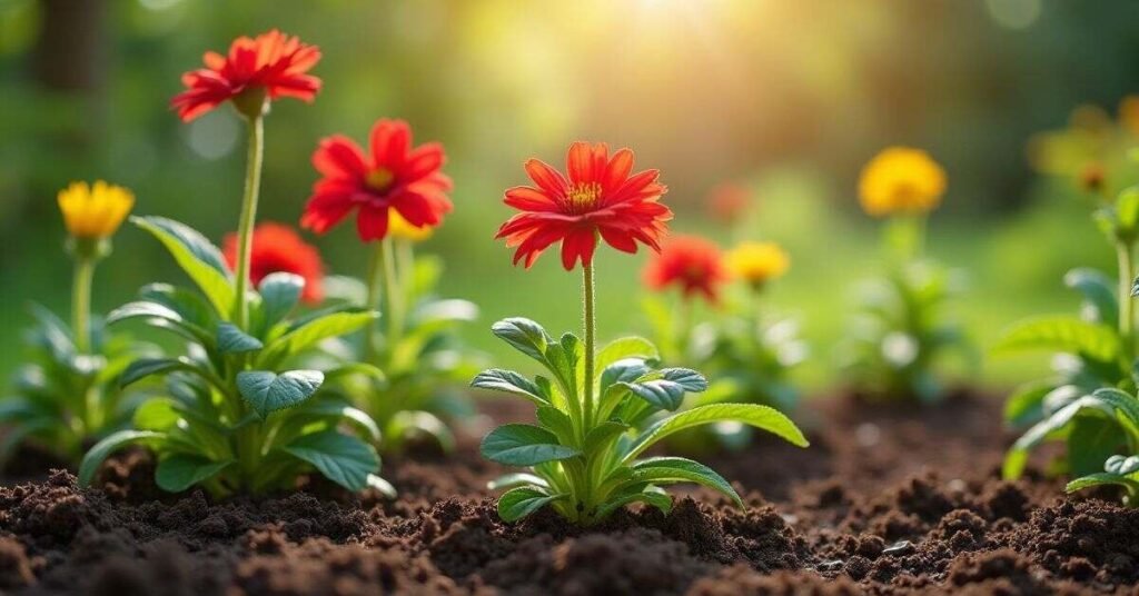 red flower plant