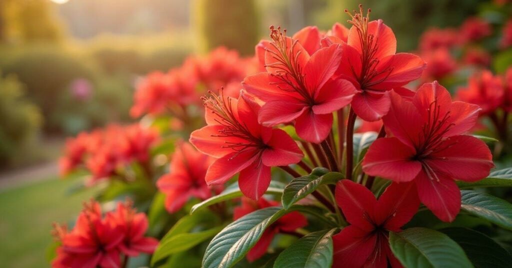 red flower plant