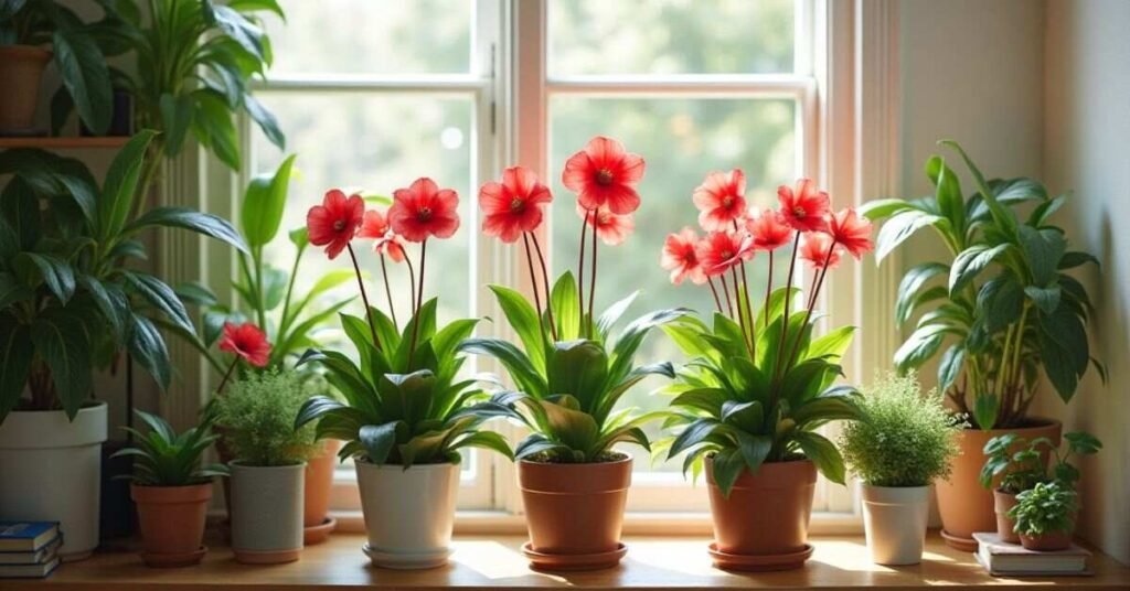 red flower plant