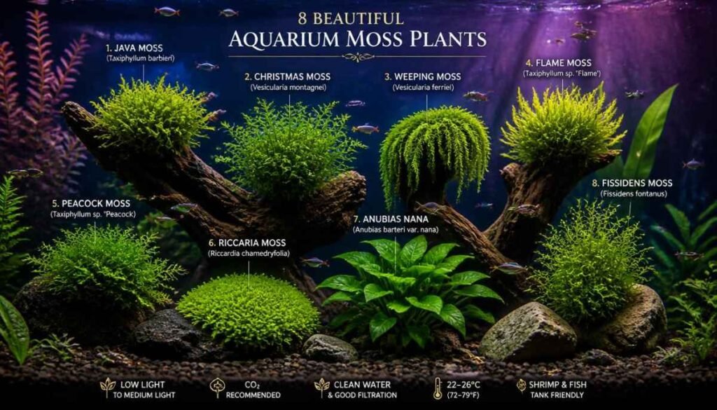 Quick Comparison: All 8 Moss Types at a Glance