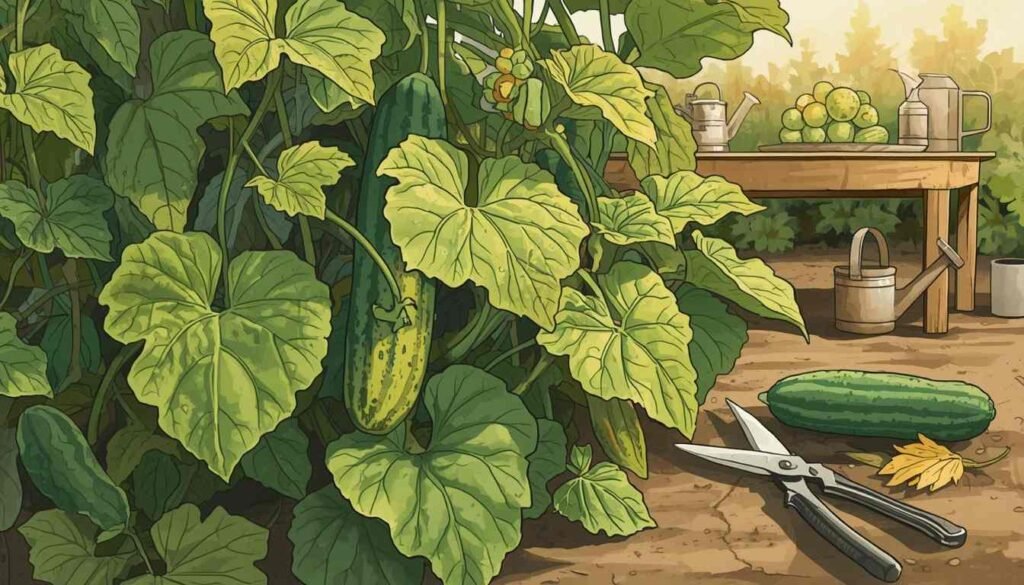 What Leaves to Cut Off Cucumber Plants