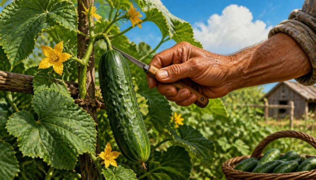 When to Cut Cucumber Off a Plant