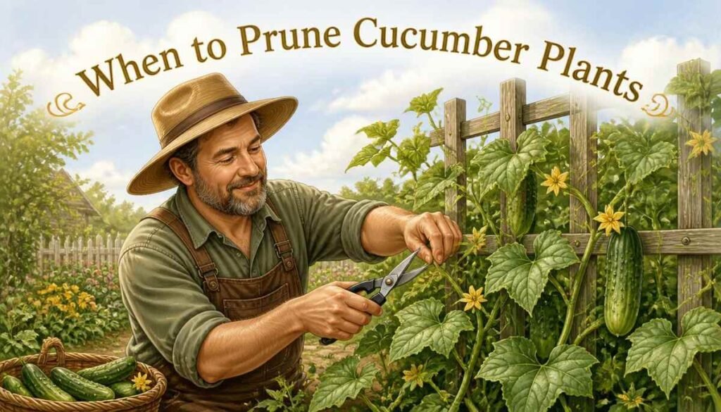 When to Prune Cucumber Plants