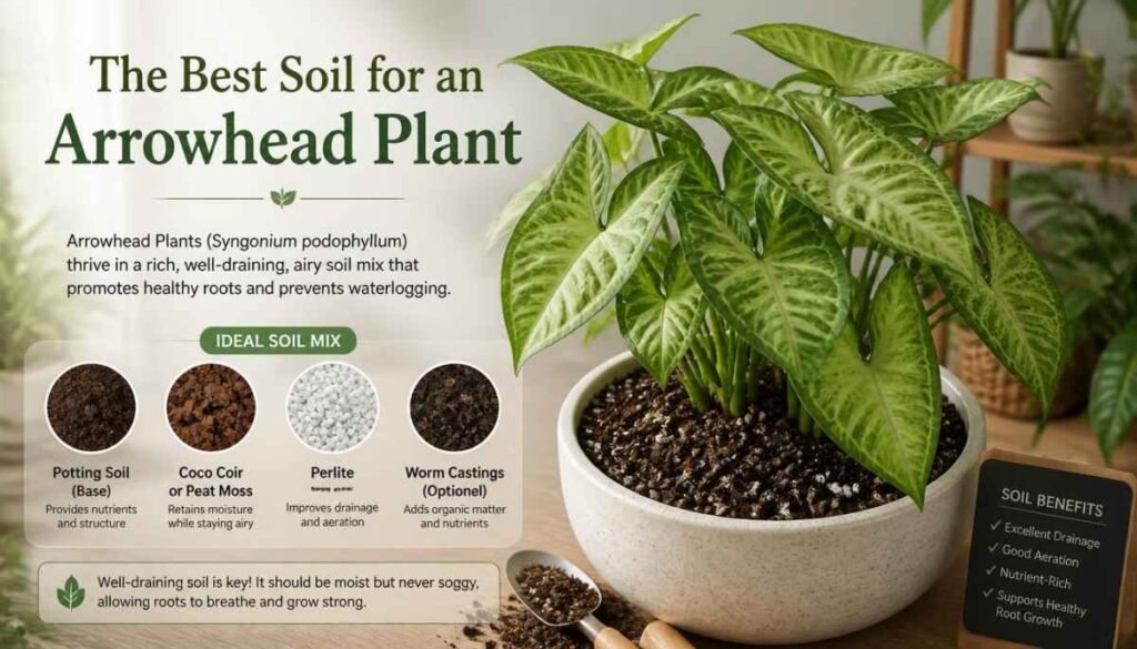 The Best Soil for an Arrowhead Plant