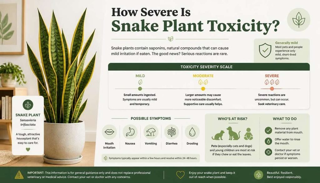 How Severe Is Snake Plant Toxicity?