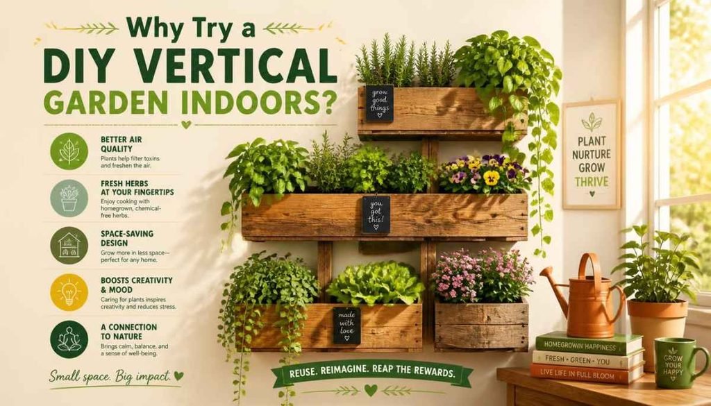 Why Try a DIY Vertical Garden Indoors?