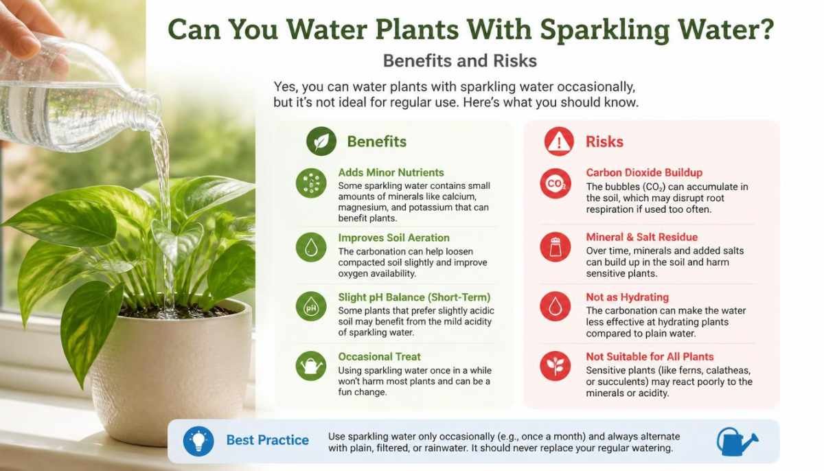 Can You Water Plants With Sparkling Water Benefits and Risks