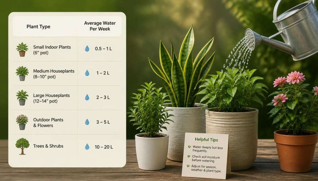How Much Water Do Plants Need Per Week on Average?-How Much Water Do Plants Need Per Week?